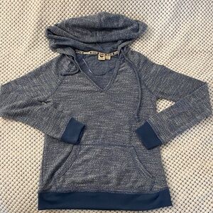 Roxy Heathered Blue Hoodie Sweatshirt